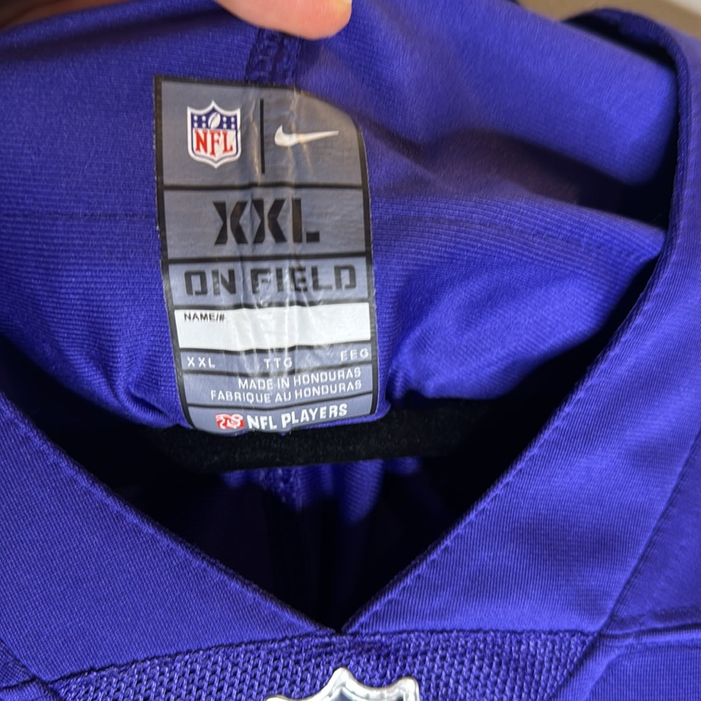 NWT NFL Players Size XXL Justin Jefferson 18 Football Alternate Game Jersey - Picture 7 of 12